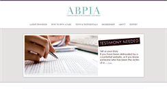 Desktop Screenshot of abpia.org