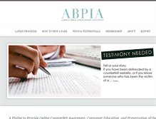 Tablet Screenshot of abpia.org